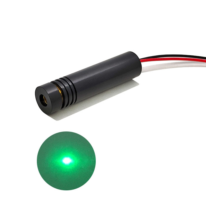 520nm 30mW Laser Module Dot Focus Adjustable Green Laser Positioning Φ12x50mm